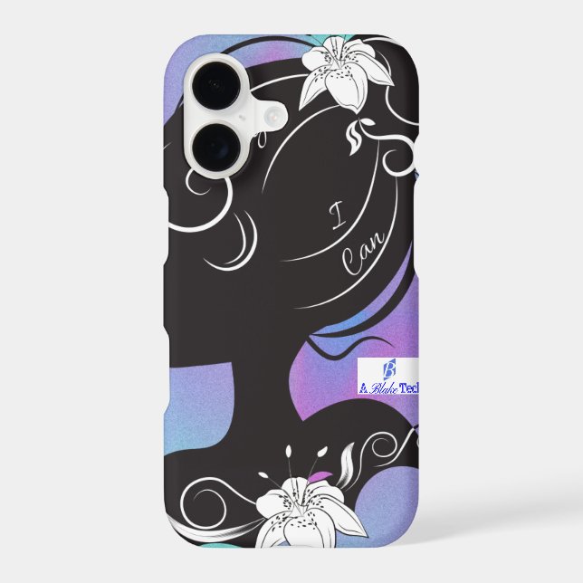 Girl with A Flower "I Can" Phone Case (Back)