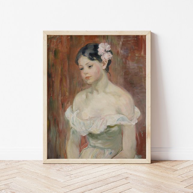 Girl with a Flower in Her Hair | Berthe Morisot Poster (Creator Uploaded)