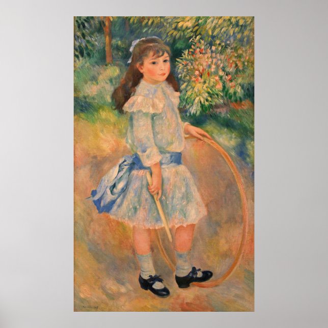 Girl with a Hoop Poster (Front)