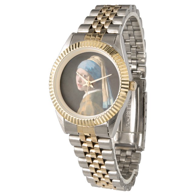 Girl with a Pearl Earring (1665) Johannes Vermeer Watch (Angled)