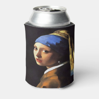 Girl with a Pearl Earring After Johannes Vermeer Can Cooler