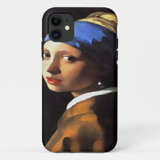 Girl with a Pearl Earring After Johannes Vermeer Case-Mate iPhone Case
