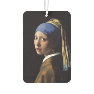 Girl With A Pearl Earring by Johannes Vermeer Car Air Freshener