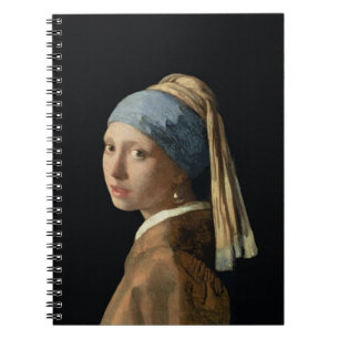 Girl with a Pearl Earring, c.1665-6 (oil on canvas Spiral Notebook