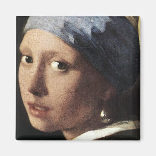 Girl With a Pearl Earring (detail) Magnet