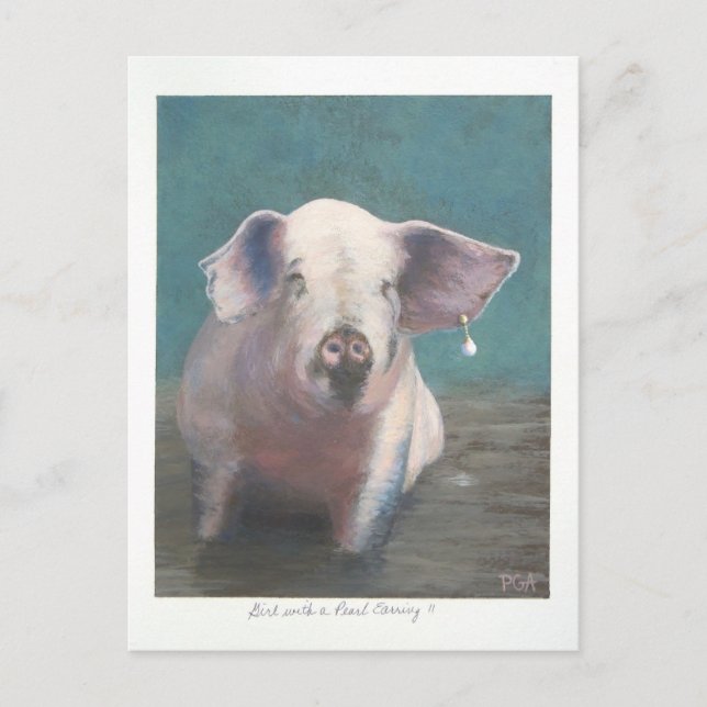 Girl with a Pearl Earring II Postcard (Front)