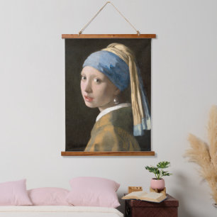 Girl with a Pearl Earring   Johannes Vermeer Hanging Tapestry
