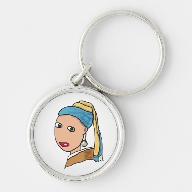 Girl With A Pearl Earring Key Ring (Front)