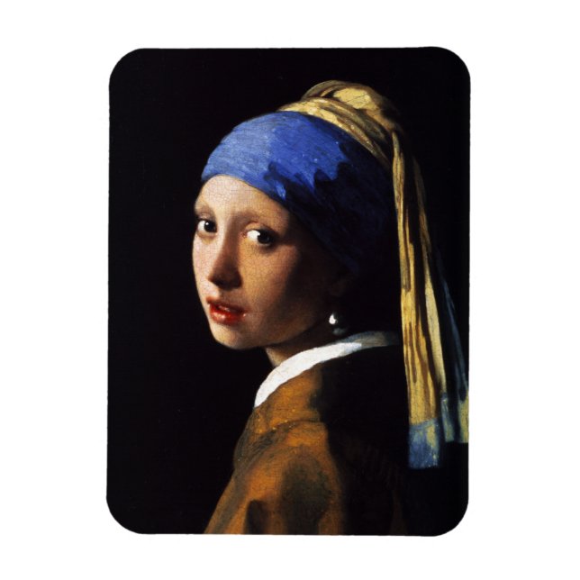 Girl with a Pearl Earring Magnet (Vertical)