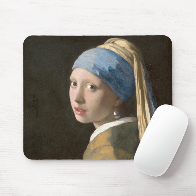Girl with a pearl earring    mouse pad (With Mouse)