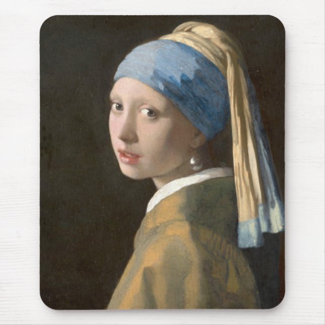 Girl with a Pearl Earring Mouse Pad (Front)
