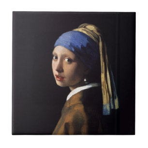 Girl with a Pearl Earring Painting Tile