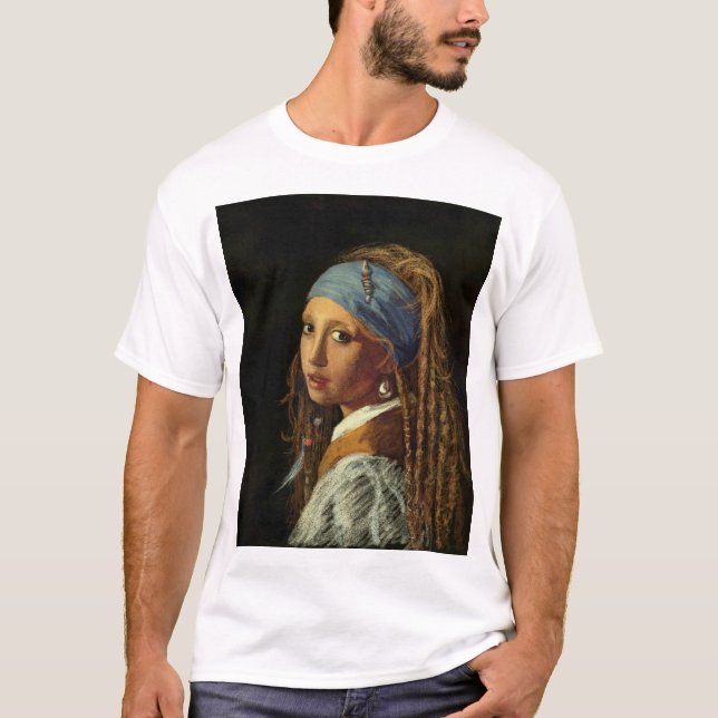 Girl with a pearl earring parody T-Shirt (Front)