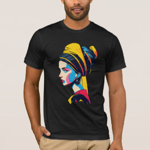 Girl With A Pearl Earring   Pop Art #3 T-Shirt