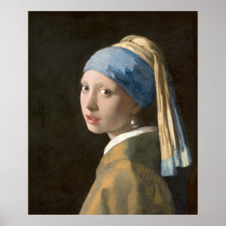 Girl with a pearl earring poster