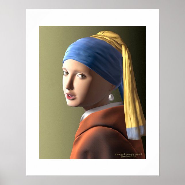 Girl with a pearl earring  poster (Front)