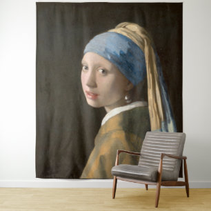 Girl with a pearl earring  tapestry