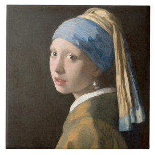 Girl with a pearl earring tile