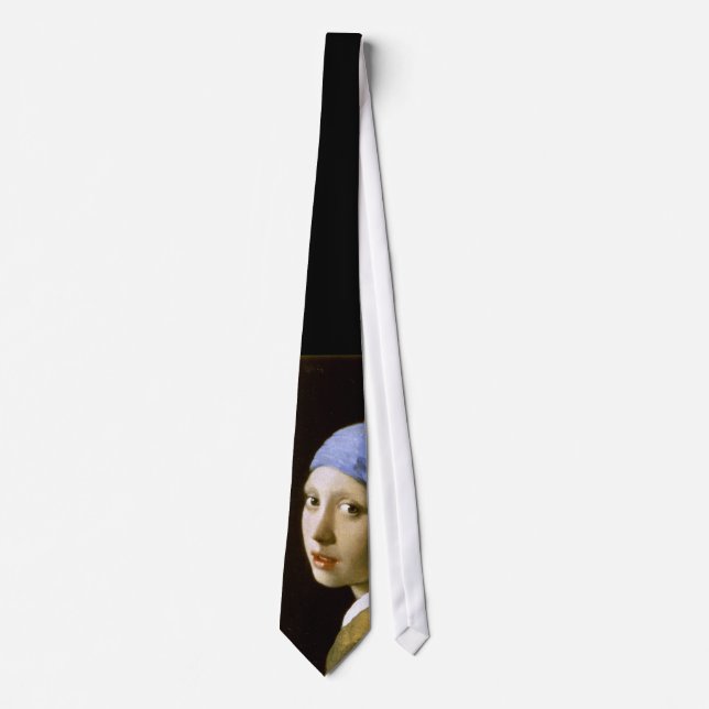 Girl with a Pearl Earring Vermeer Fine Art Tie (Front)