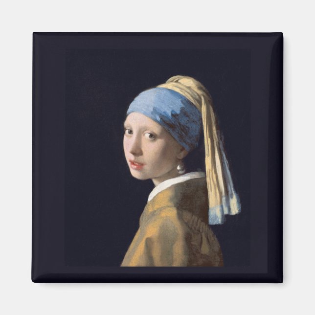 Girl with a Pearl Earring, Vermeer Magnet (Front)