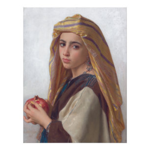 Girl With a Pomegranate by W.A. Bouguereau Photo Print