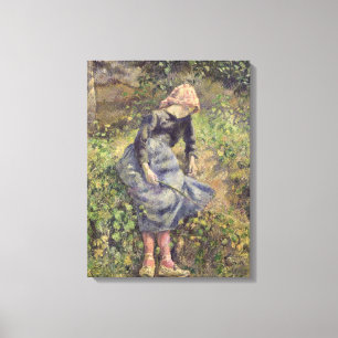 Girl with a Stick, 1881 Canvas Print