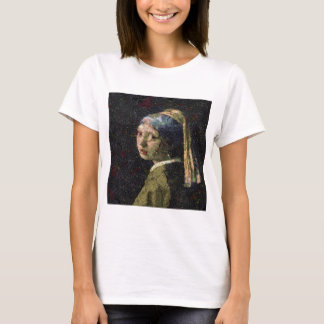 Girl With A Strawberry Earring Fine Art Spoof T-Shirt