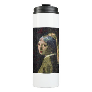 Girl With A Strawberry Earring Fine Art Spoof Thermal Tumbler