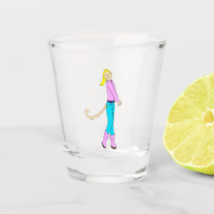 girl with a tail shot glass