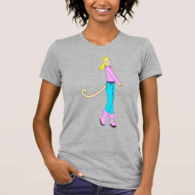 girl with a tail   T-Shirt (Front)