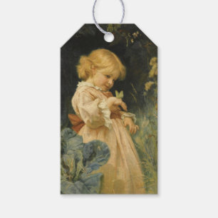 Girl with a Yellow Butterfly (by Frederick Morgan) Gift Tags