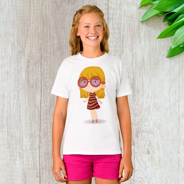 Girl With Big Glasses T-Shirt (Creator Uploaded)