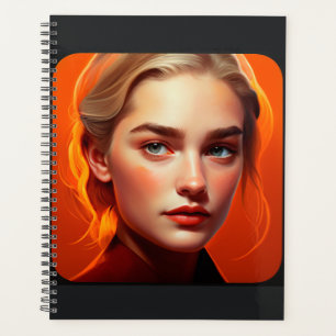 Girl with blue eyes planner