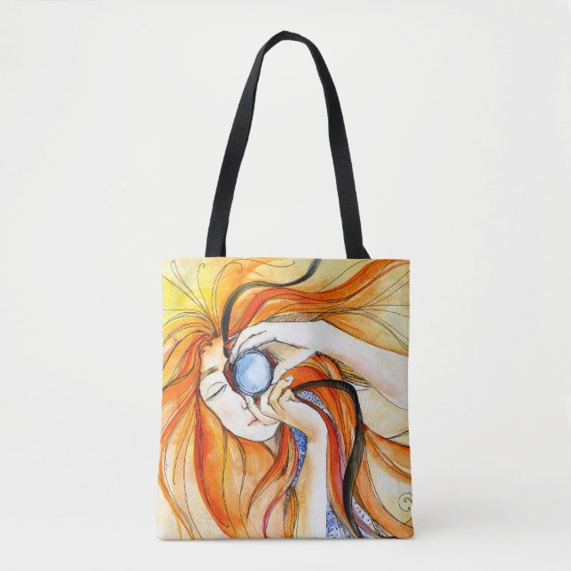 Girl with camera tote bag (Front)