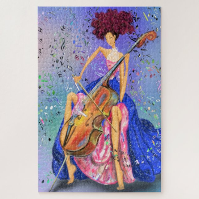 Girl with Cello Puzzle - Fantastic Melody (Vertical)