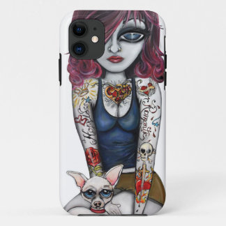 Girl with Chihuahua Case-Mate iPhone Case