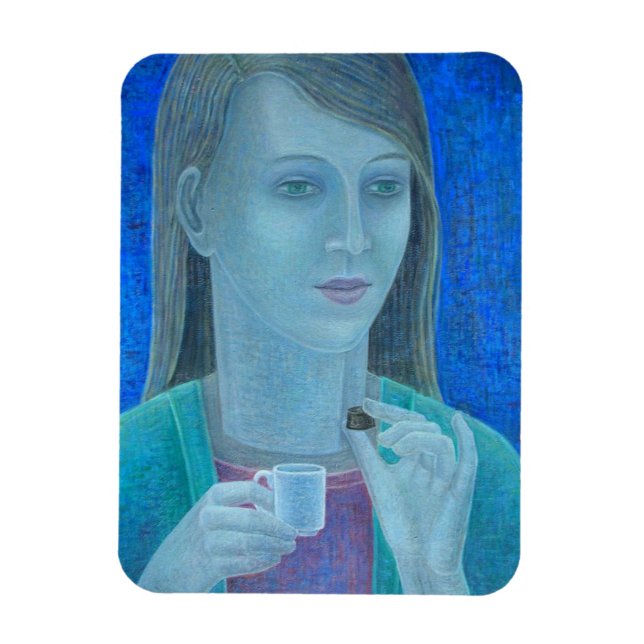 Girl with Chocolate 2011 Magnet (Vertical)
