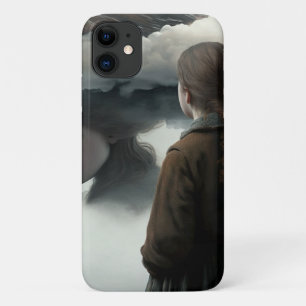 Girl with clouds Case-Mate iPhone case