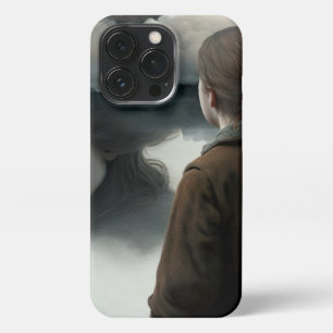 Girl with clouds iPhone 13 pro case