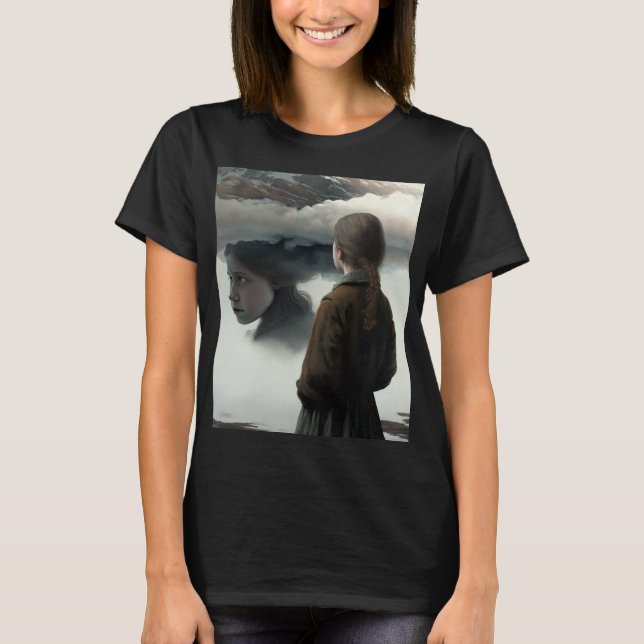 Girl with Clouds T-Shirt (Front)