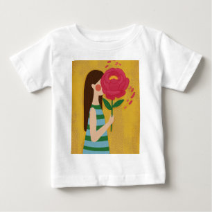 girl with flowers baby T-Shirt