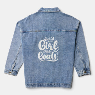GIRL WITH GOALS DENIM JACKET