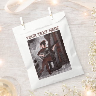 Girl with guitar  favour bags
