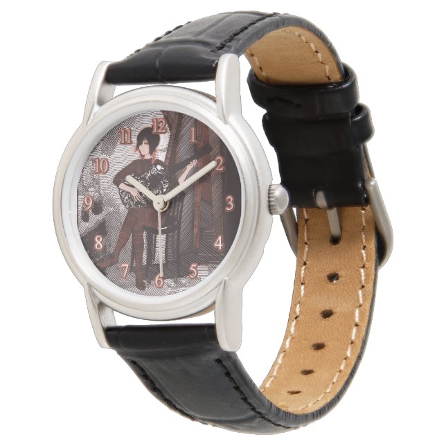 Girl with guitar watch (Angled)