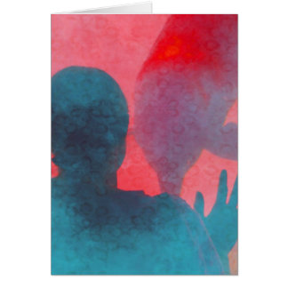 Girl with hand up by dolphin blue pink coloured