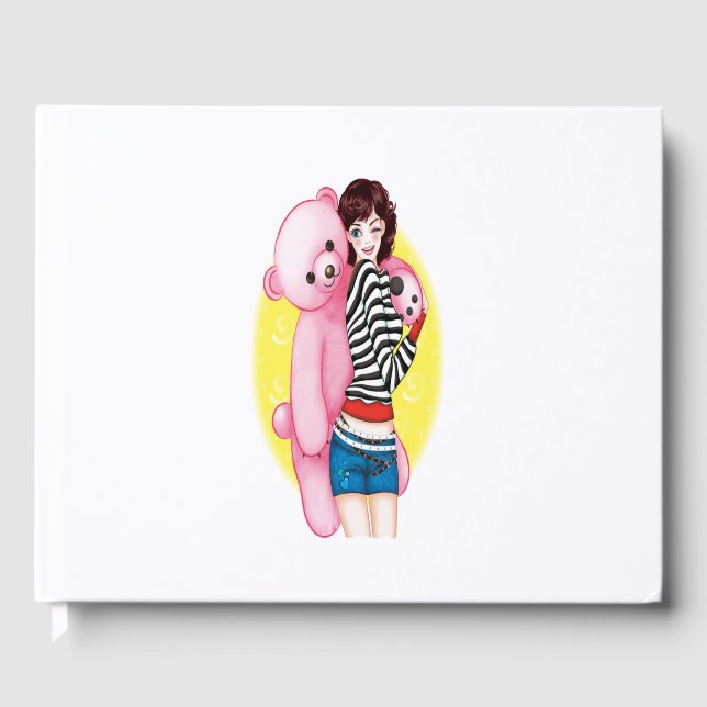 girl with her panda guest book (Front)