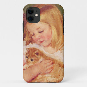Girl with Kitten, Mary Cassatt iPhone 11 Case