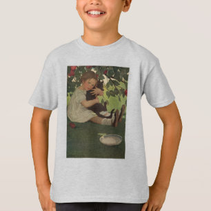 Girl with Kitten T-Shirt
