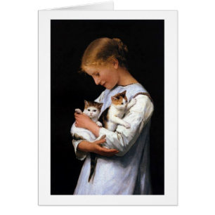 Girl with Kittens, Albert Anker