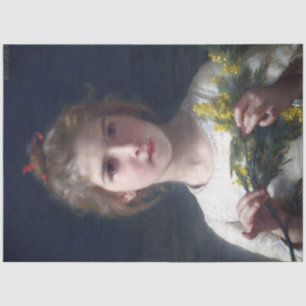 Girl with Mimosa, Bouguereau Tissue Paper